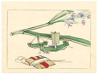 模型船 – 仓部花 Model Boat – Hana Kurabe (1878)，柴田是真