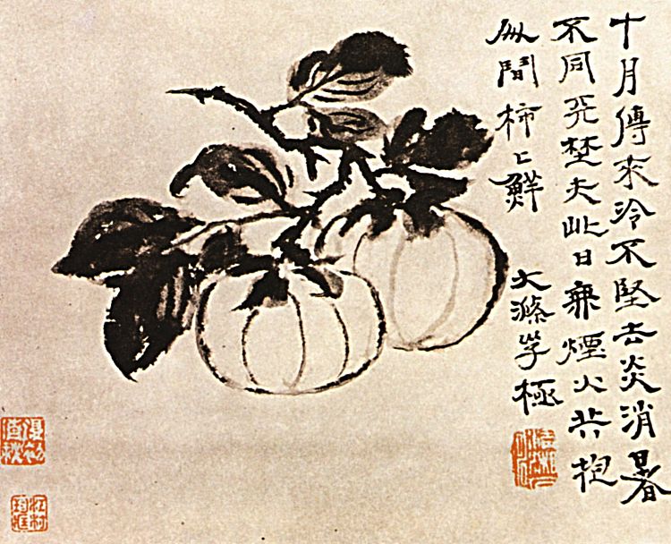 甜瓜 The Melons (1656 - 1707)，石涛