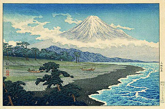 来自松原美穗的富士 Fuji from Miho no Matsubara (1929)，高桥松亭