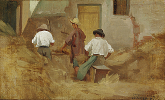 农民打干草 Peasants beating hay (1863)，西尔维斯特联赛