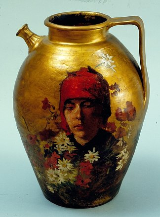 花丛中女人形象的水壶 Pitcher with figures of women among the flowers (1891)，西尔维斯特联赛