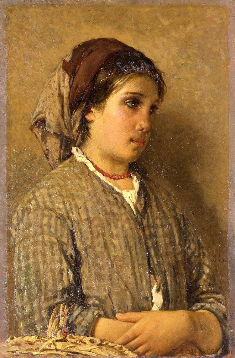 一个农妇的半身像 Bust of a peasant woman (1872 - 1873)，西尔维斯特联赛