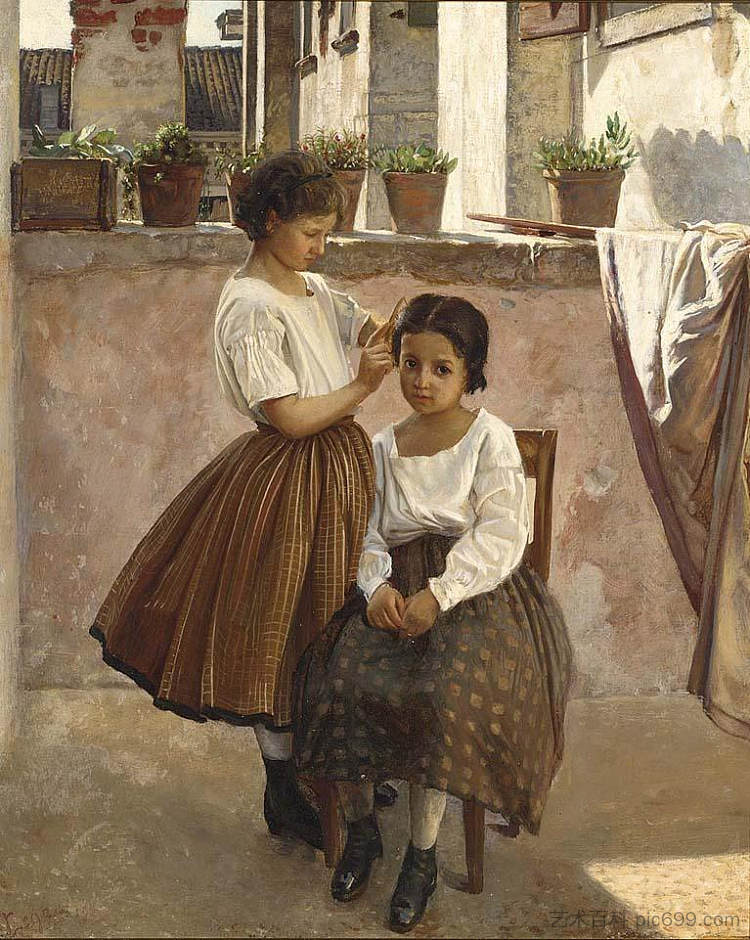 阳台上的两个女孩 Two girls on a balcony,西尔维斯特联赛