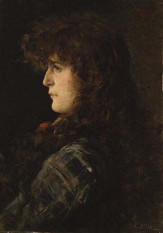 一个女人的头 Head of a woman (1885)，西尔维斯特联赛