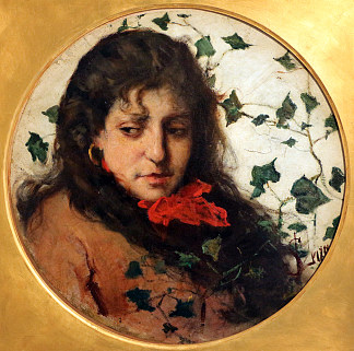 有常春藤的女人 Woman with ivy (c.1885 – 1887)，西尔维斯特联赛