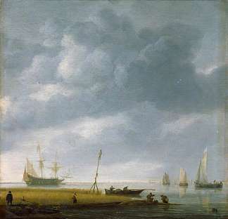 海滨 Seashore (1639)，西蒙·德·弗利格