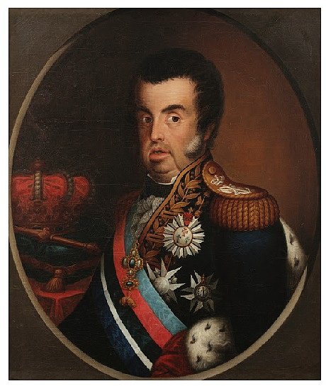 若昂六世画像 Portrait of D. Joao VI (c.1820)，辛普利西奥·罗德里格斯·德萨