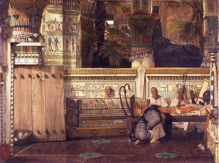 埃及寡妇 The Egyptian Widow (1872)，劳伦斯·阿尔玛·塔德玛