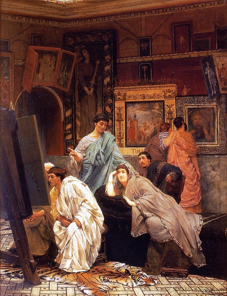 奥古斯都时代的图片集 A Collection of Pictures at the Time of Augustus (1867)，劳伦斯·阿尔玛·塔德玛