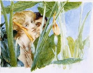 在美女盛开（未完成） In Beauty s Bloom (unfinished) (1911)，劳伦斯·阿尔玛·塔德玛