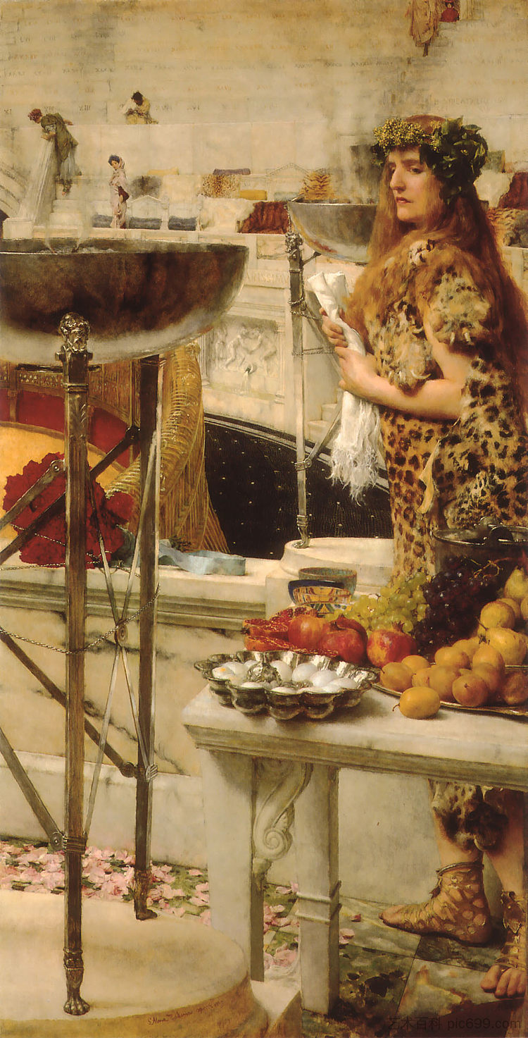 体育馆的准备工作 Preparation in the Coliseum (1912),劳伦斯·阿尔玛·塔德玛