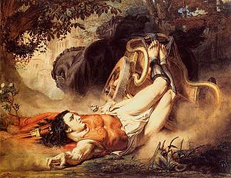 希波吕图斯之死 The Death of Hippolytus (1860)，劳伦斯·阿尔玛·塔德玛