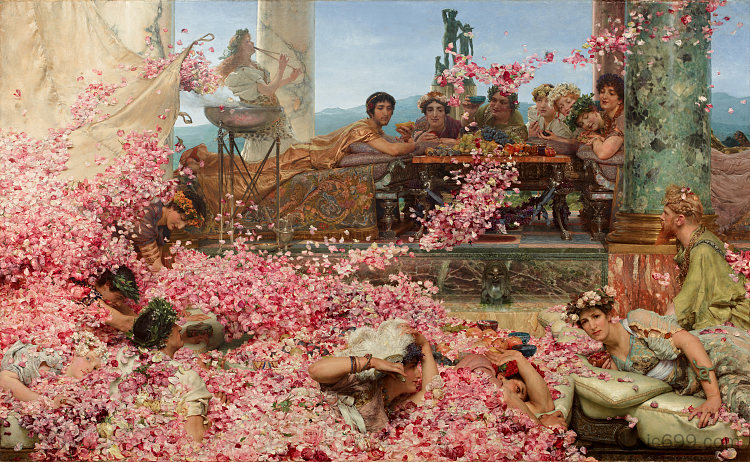 赫利奥加巴卢斯的玫瑰 The Roses of Heliogabalus (1888),劳伦斯·阿尔玛·塔德玛