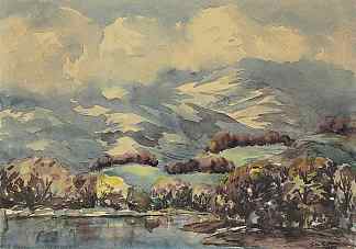 无题风景 Untitled Landscape (1952)，谢赫穆罕默德苏丹