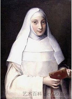 埃琳娜·安吉索拉的肖像 Portrait of Elena Anguissola (1551),索福尼斯巴·安圭索拉