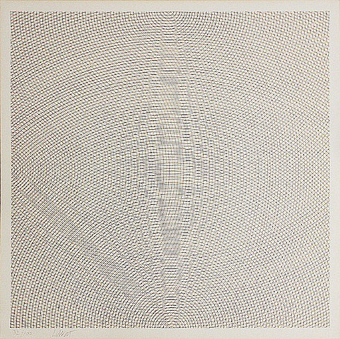 来自边或角的弧线，网格和圆圈 Arcs From Sides or Corners, Grids & Circles (1972)，索尔·勒维特