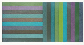 水平色带和垂直色带 I Horizontal Colour Bands and Vertical Colour Bands I (1991)，索尔·勒维特