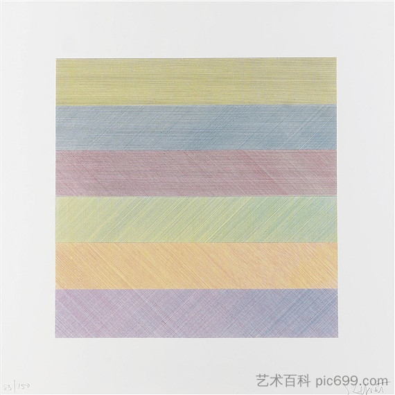 无题（来自复合系列） Untitled (from Composite Series) (1970)，索尔·勒维特