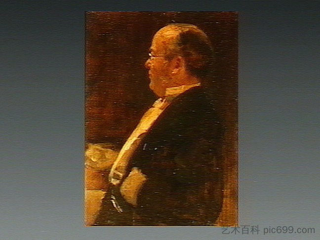 威廉·亨利·布罗德本特爵士,医生 Sir William Henry Broadbent Bt., Physician (c.1897),所罗门 约瑟夫·所罗门