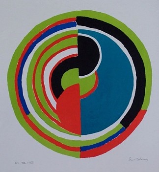 抽象漩涡 Abstract Swirl (c.1970)，索妮娅·德劳内