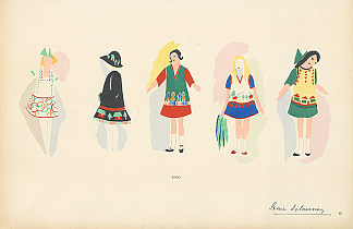 时尚插画 Fashion Illustration，索妮娅·德劳内