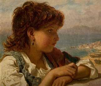 那不勒斯男孩 A Neapolitan Boy (1875)，苏菲·耿根布雷·安德森