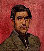 自画像 Self Portrait (1916)，斯皮罗斯帕帕卢卡斯