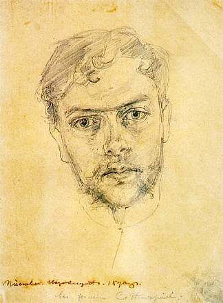 自画像 Self-portrait (1890)，斯坦尼斯拉夫·维斯皮安斯基