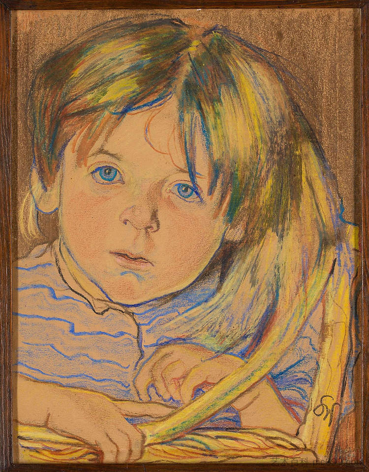 孩子的头 Child's Head (1900),斯坦尼斯拉夫·维斯皮安斯基
