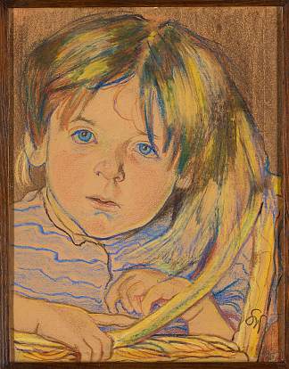 孩子的头 Child’s Head (1900)，斯坦尼斯拉夫·维斯皮安斯基