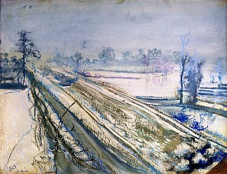 从艺术家工作室看科希丘什科土丘 View of Kościuszko Mound from the Artist’s Atelier，斯坦尼斯拉夫·维斯皮安斯基