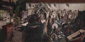 复活，库克汉姆 The Resurrection, Cookham (1924 – 1927)，斯坦利·斯宾塞