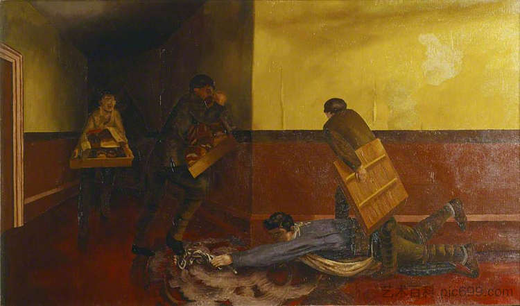 擦洗地板 Scrubbing the Floor (1927 - 1932)，斯坦利·斯宾塞