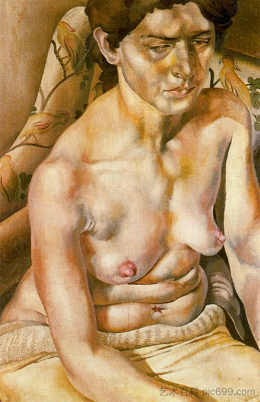 坐着的裸体 Seated Nude，斯坦利·斯宾塞