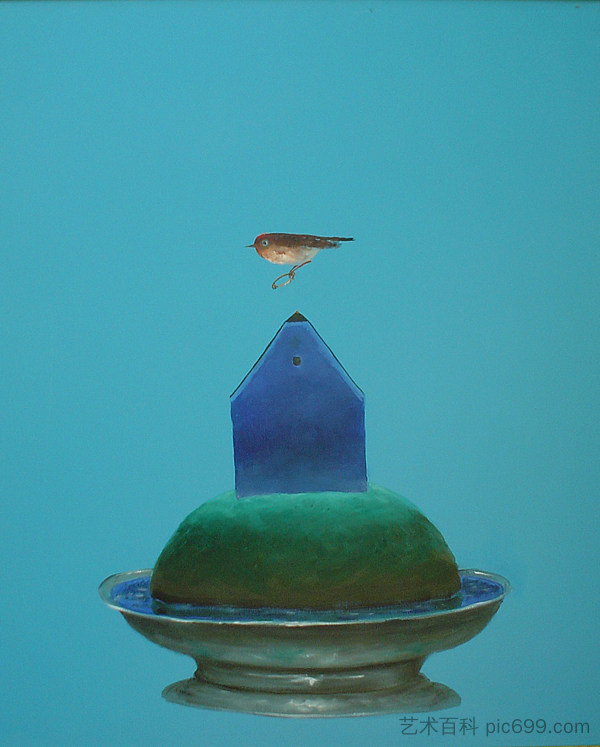 鸟与戒指和蓝房子 Bird with Ring and Blue House (2004)，斯特凡卡蒂亚