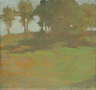 夏季景观 Summer Landscape (1915)，斯特凡·迪米特雷斯库