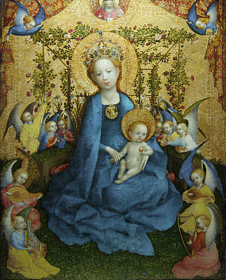 玫瑰鲍尔的麦当娜 Madonna of the Rose Bower (c.1440 – c.1442)，斯特凡·洛赫纳