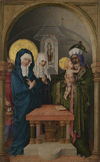 基督在圣殿中的介绍 Presentation of Christ in the Temple (c.1445)，斯特凡·洛赫纳