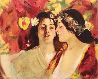 春天（两个缪斯） Spring (Two Muses) (1899)，斯特凡卢契安