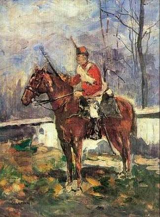骑马的红色骠骑兵 The Mounted Red Hussar，斯特凡卢契安
