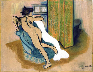 洗澡后 After the bath (1908; Paris,France                     )，苏珊娜·瓦拉东