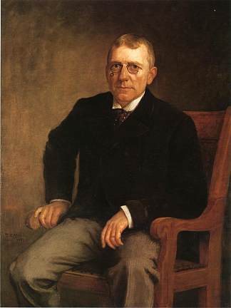 詹姆斯·惠特科姆·莱利的肖像 Portrait of James Whitcomb Riley (1891)，T·C·斯蒂尔
