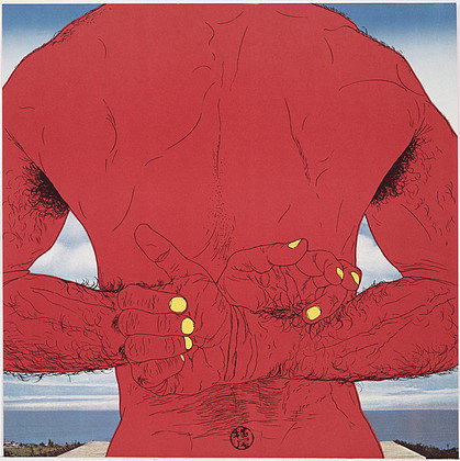《被玫瑰杀死》（三岛由纪夫肖像集）的3幅插图 3 Illustrations for 'Killed By Roses' (A Book Of Portraits Of Yukio Mishima) (1969)，横尾忠则