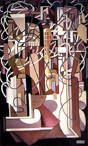 带栏杆的抽象构图 Abstract Composition with Balustrade (1953)，塔玛拉·德·蓝碧嘉