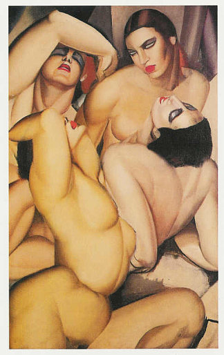 四裸体组合 Group of Four Nudes (1925)，塔玛拉·德·蓝碧嘉