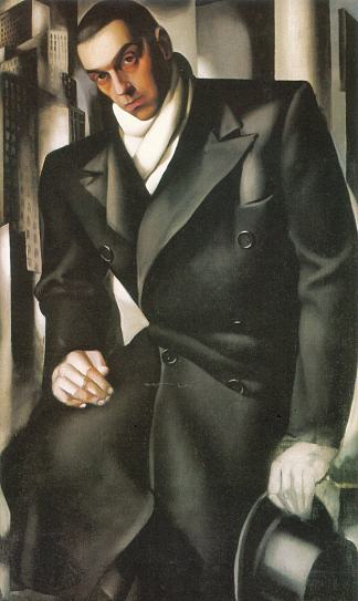 一个男人或塔德乌什·德·伦皮基先生的肖像 Portrait of a Man or Mr Tadeusz de Lempicki (1928)，塔玛拉·德·蓝碧嘉