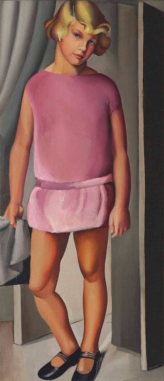 基泽特的肖像 Portrait of Kizette (1924)，塔玛拉·德·蓝碧嘉