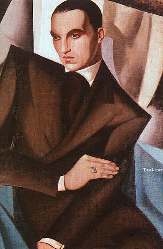 索米侯爵的肖像 Portrait of Marquis Sommi (1925)，塔玛拉·德·蓝碧嘉