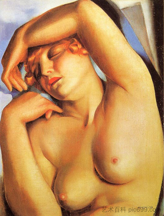 沉睡的女孩 Sleeping Girl (c.1930)，塔玛拉·德·蓝碧嘉