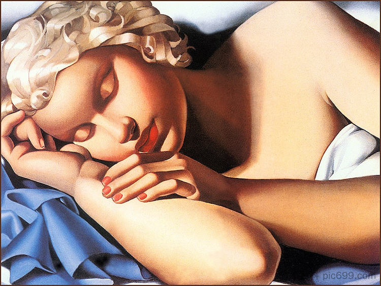 沉睡的女人（基泽特） Sleeping Woman (Kizette) (1935)，塔玛拉·德·蓝碧嘉